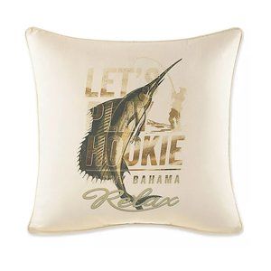New TOMMY BAHAMA 19"X20" Nador Marlin Throw Pillow